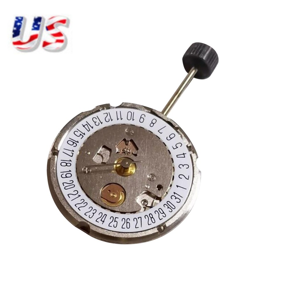 19.40mm 1-Jewel 7021 Quartz Watch Movement with 3 Hands and Date at 6 for 956.412