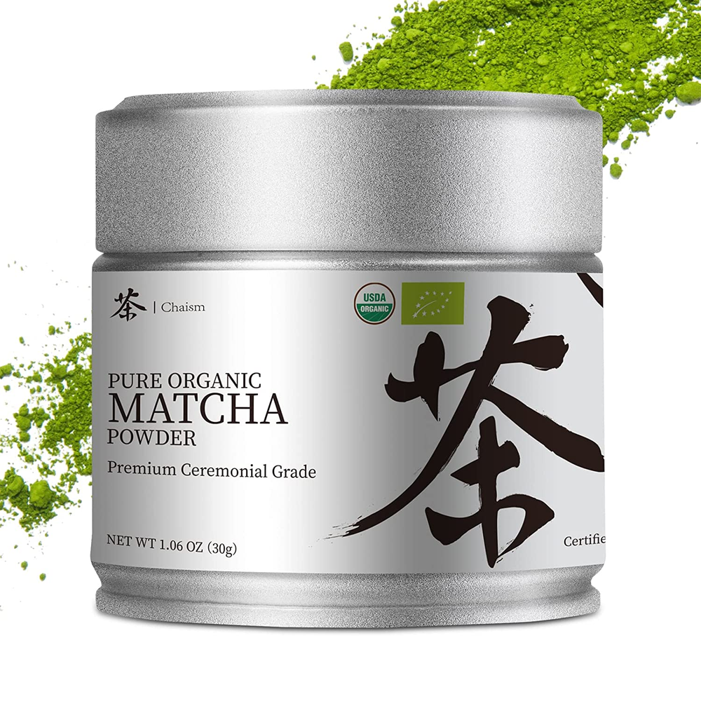 Chaism Ceremonial Grade Matcha Green Tea Powder - Premium First Harvest USDA Org