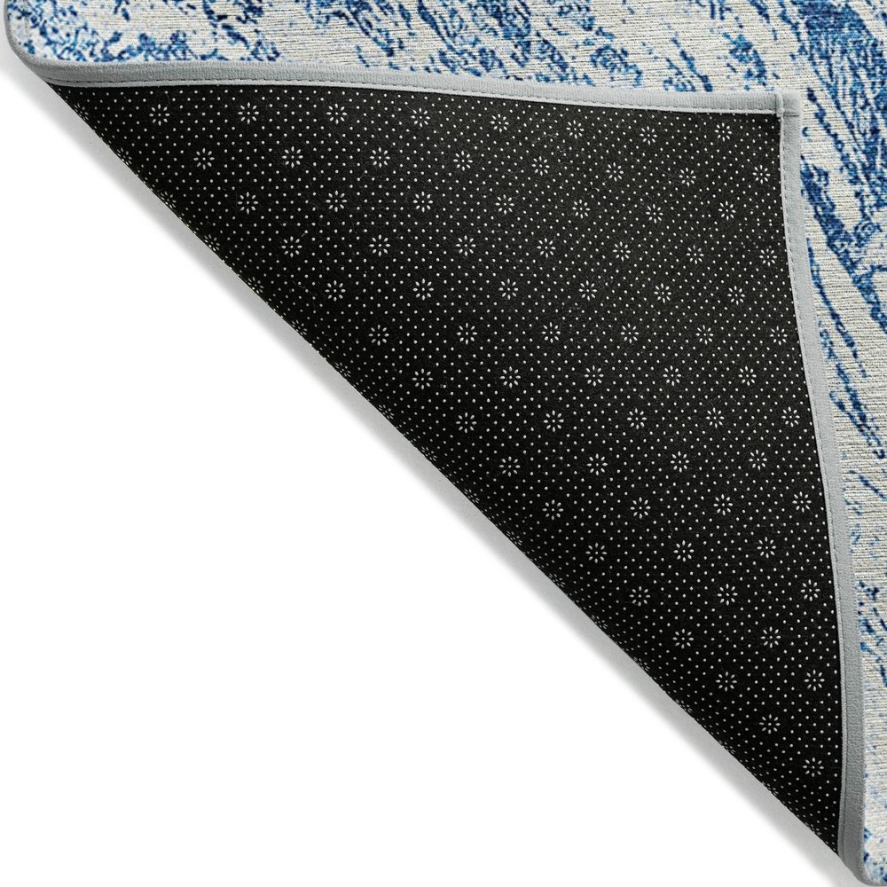 Machine Washable Abstract Chantille Rug for Indoor Outdoor Use  