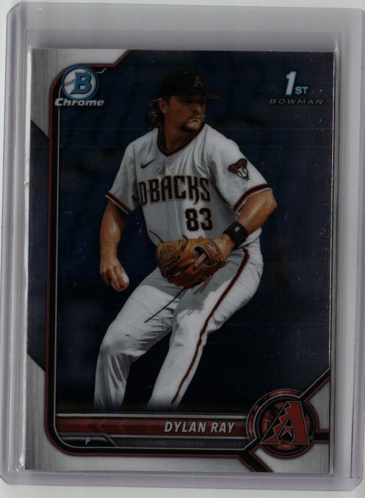 DYLAN RAY ROOKIE BOWMAN CHROME 1st BDC-191 2022 ARIZONA DIAMONDBACKS FREE SHIP