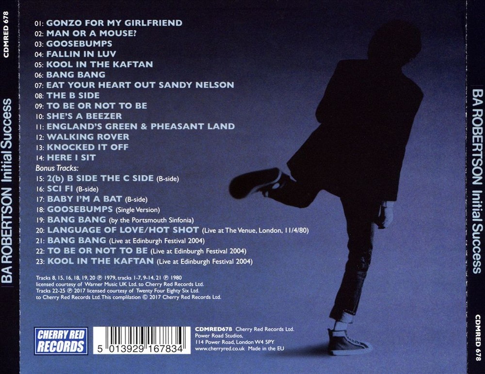 BA ROBERTSON INITIAL SUCCESS [EXPANDED EDITION] NEW CD