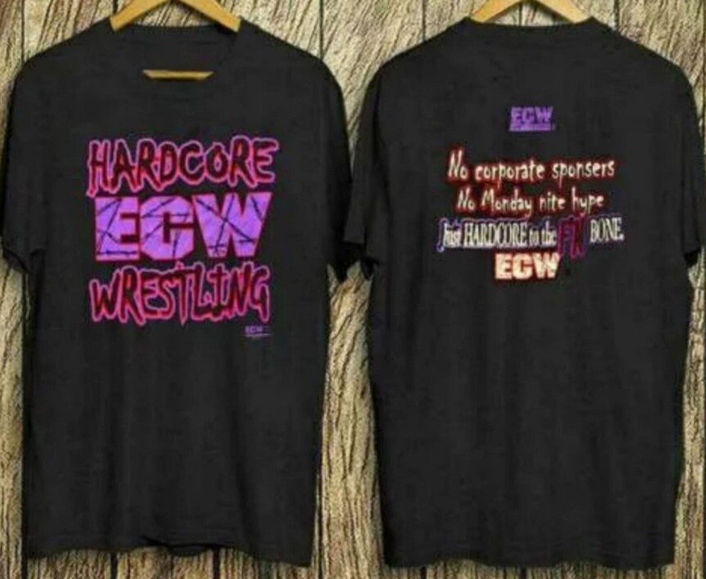 90s ECW Hardcore Wrestling Vintage T-Shirt Gift Sizes S-5XL