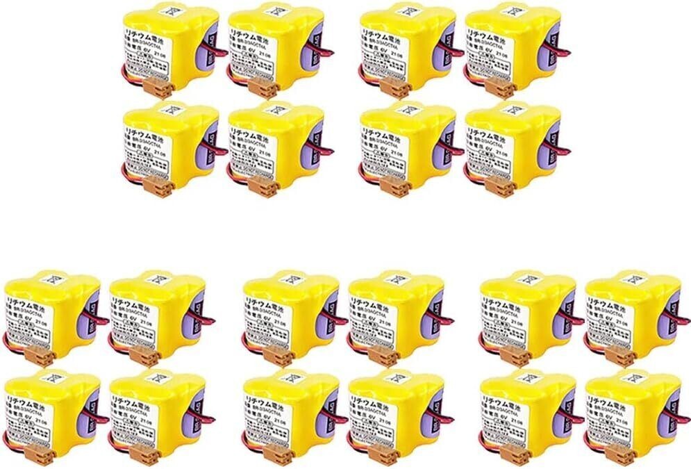 20Pcs BR-2/3AGCT4A 6V PLC Battery For FANUC A98L-0031-0025 CNC System with Plug