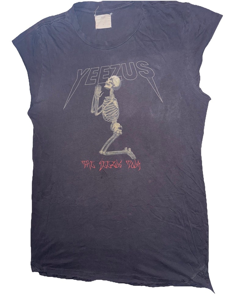 KANYE WEST YEEZY YEEZUS TOUR REAPER SKULL SLEEVELESS DONDA MERCH TEE SIZE M