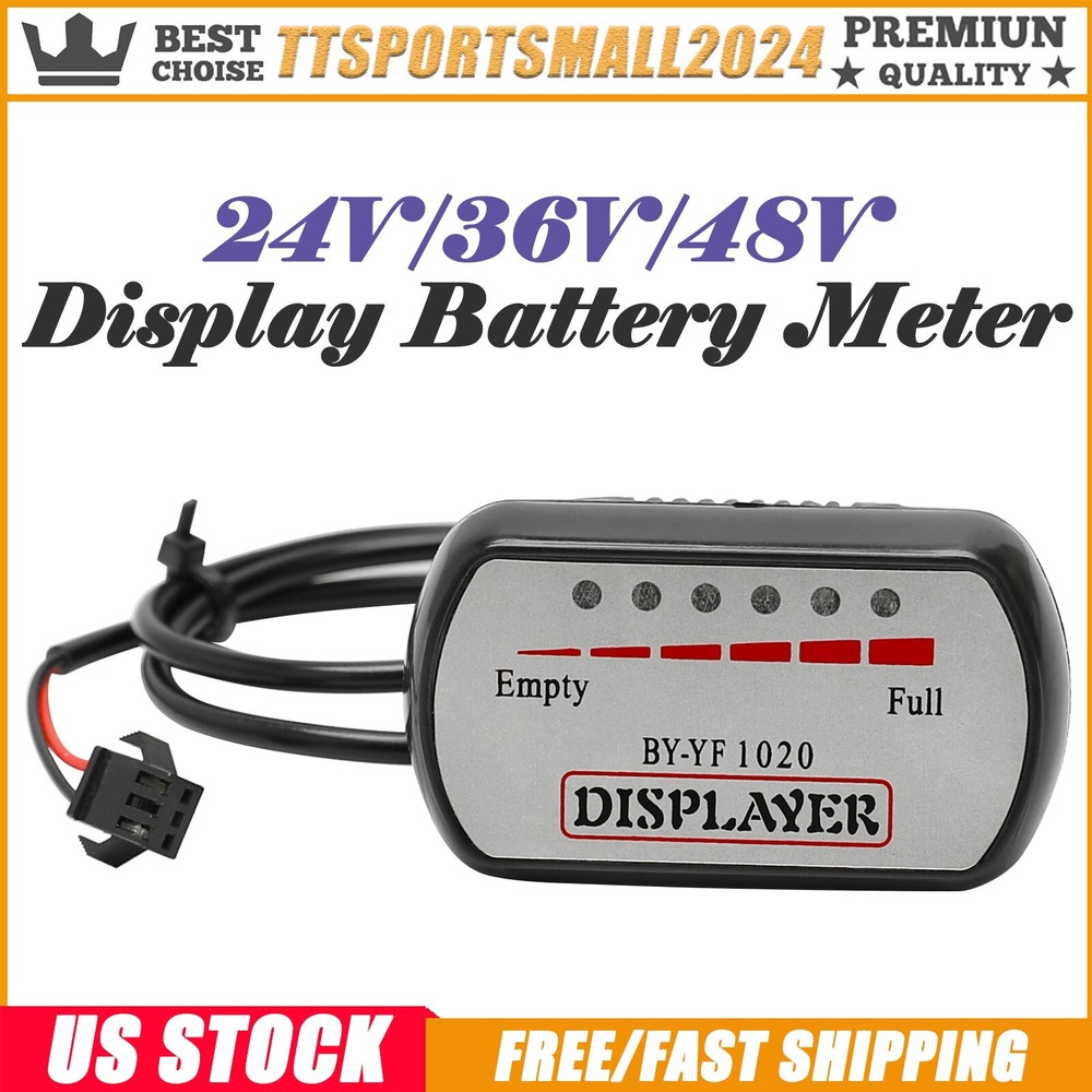 24V 36V 48V Battery Meter for Scooter ATV Go Kart Moped Tricycle