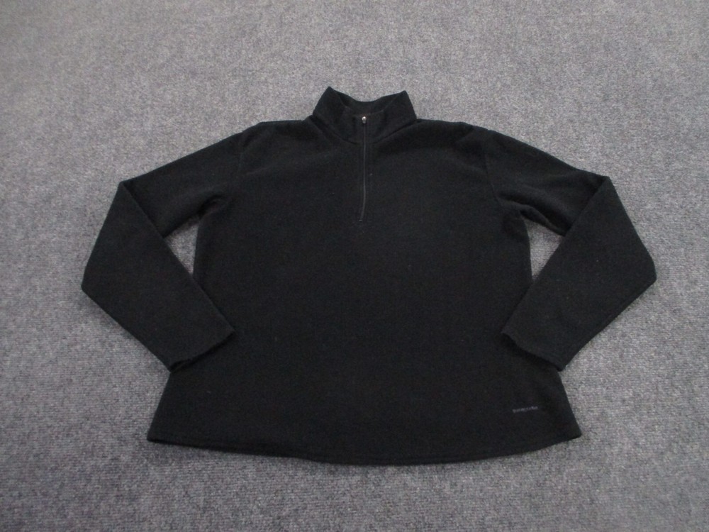 Vintage Patagonia Jacket Adult L Black Capilene Sweater Fleece Logo Womens