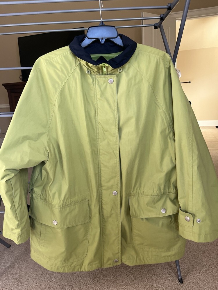 London Fog Lime Green Women’s Jacket Size 2XL Lightweight Style