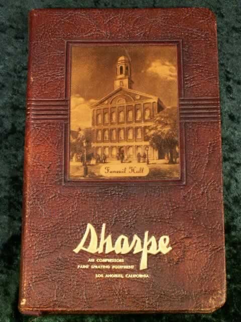 Vintage 1953 Leather Executive Travel Guide with Maps & Railroad Details