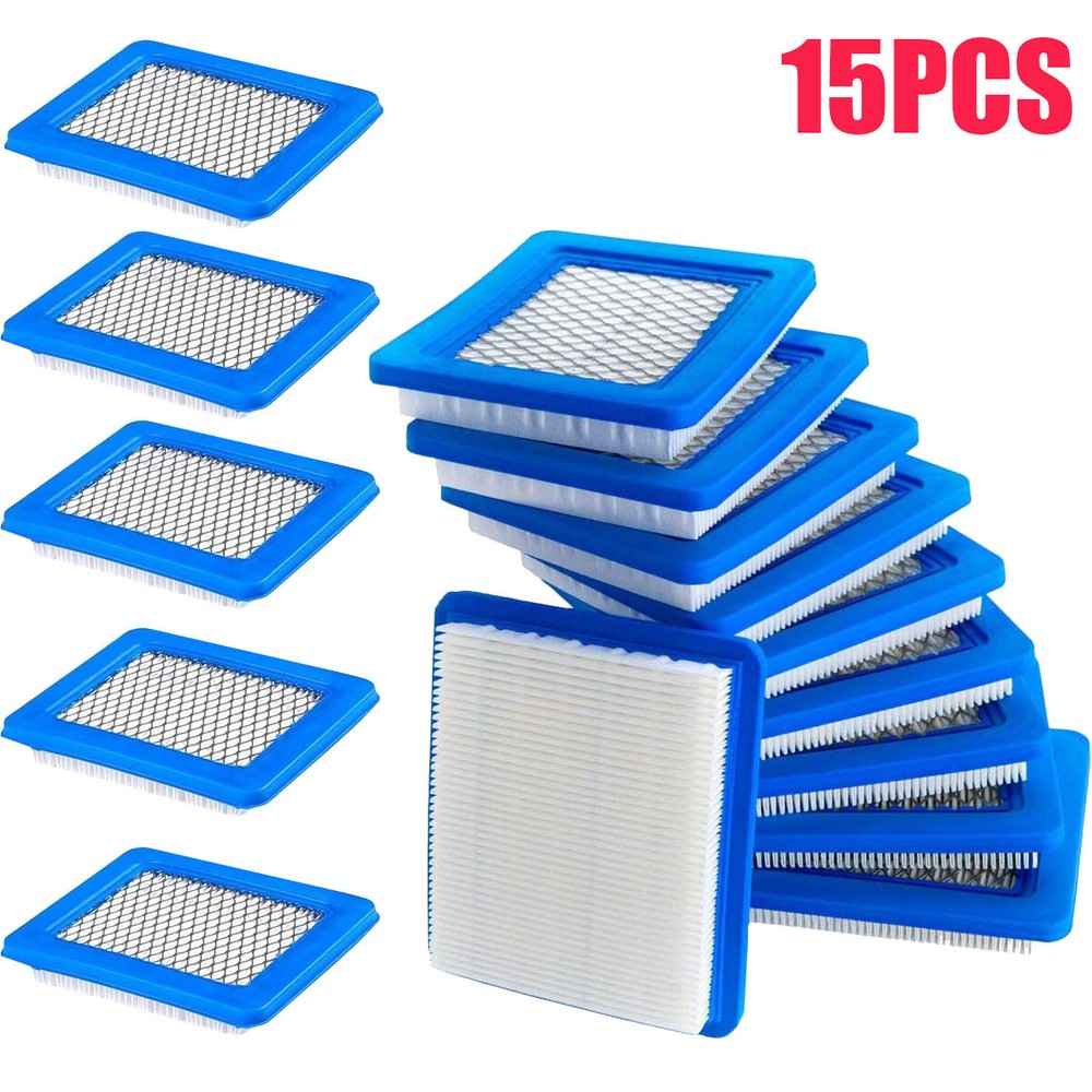 15PCS Air Filter Lawn Mower Filters For Briggs & Stratton 491588 491588s 399959