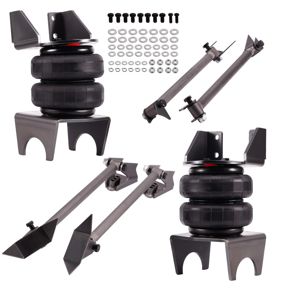 Triangulated 4 Link Kit 2500 Spring Bags 2.75 axle for Ford F150/F250