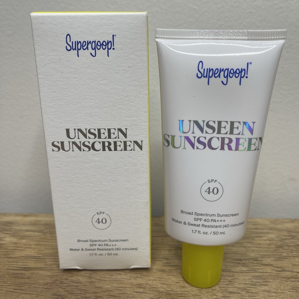 Supergoop! Unseen Sunscreen SPF 40 Weightless Clean Vegan Oil Free Sealed 1.7 Oz