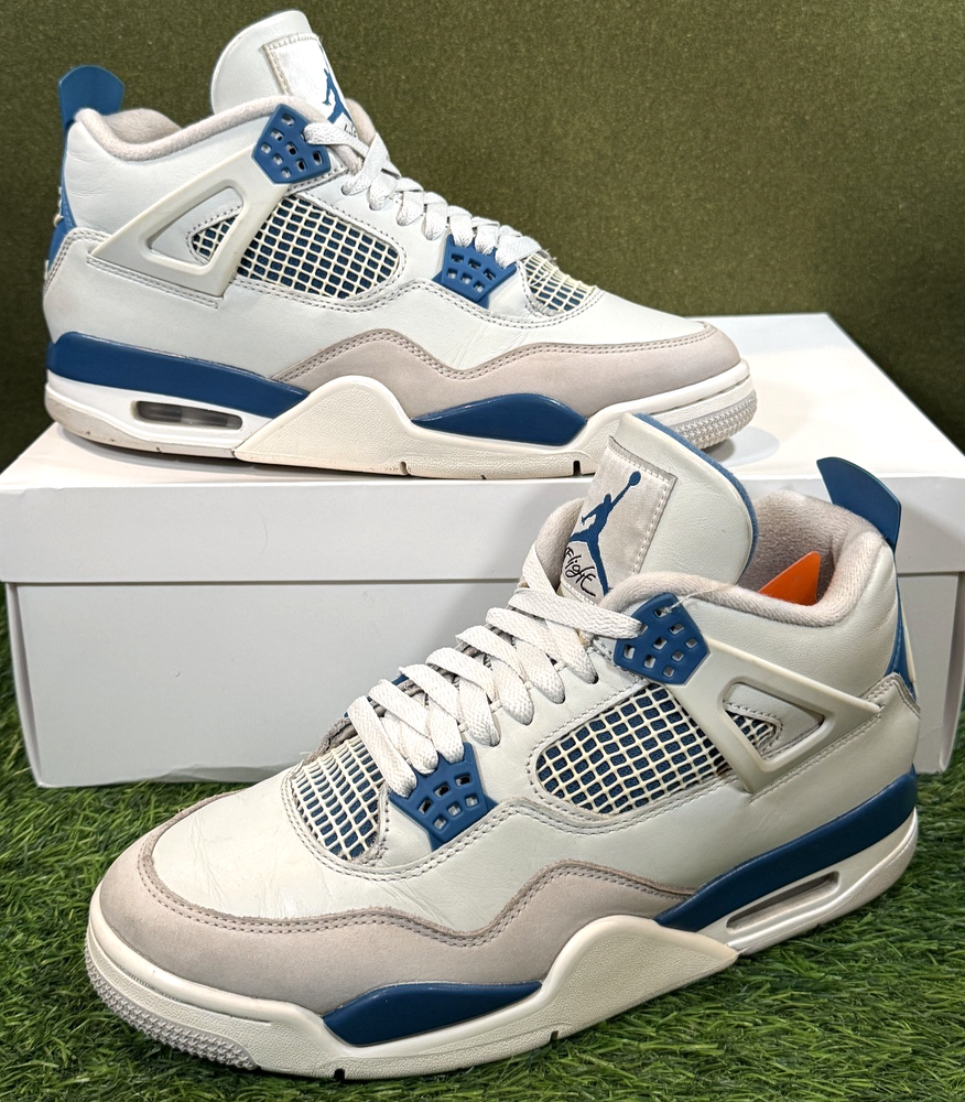 Jordan 4 Retro 'Military Blue (2024)' (Size 9) *Lightly Worn/Clean* FV5029-141