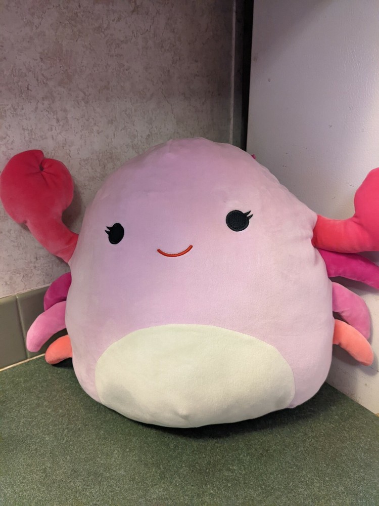 Pink Crab 14 Inch Squishmallow Plush by Kellytoy Cailey  