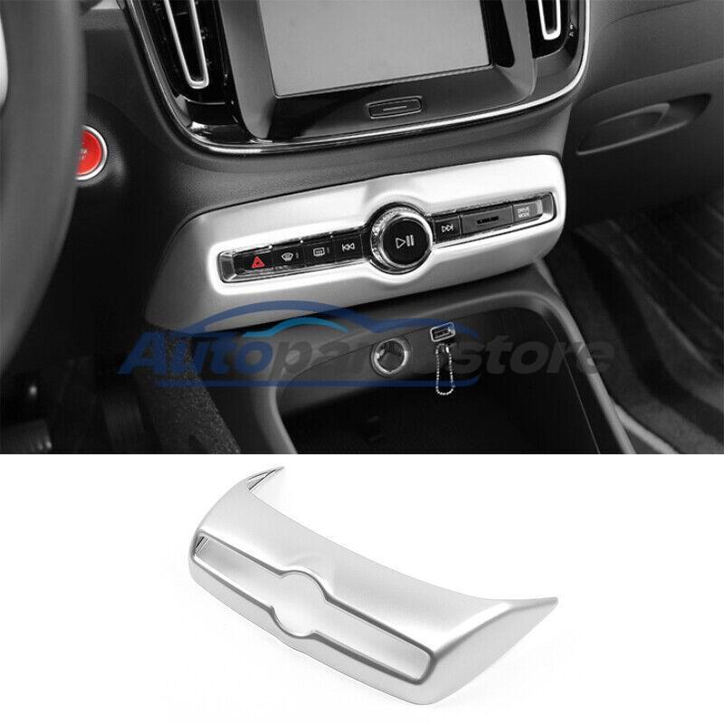 ABS Mate Silver Inner Volume Switch Panel Cover Trim for Volvo XC40 2019-2022