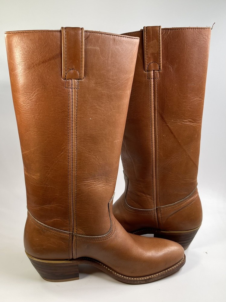 Double H Women's Tan Cowboy Boots 6590 Size US 8B EUR 38-image