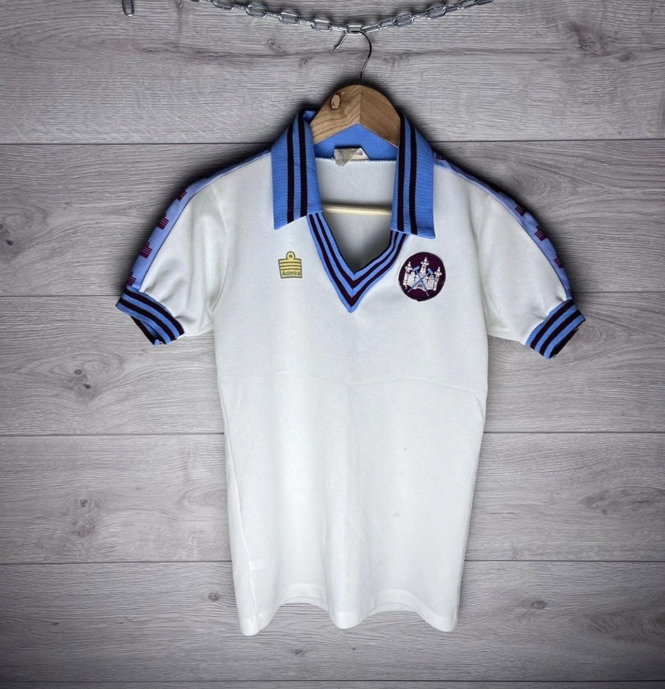 Retro soccer jersey Admiral FC West Ham United 1977-1978s Mens t-shirt size S