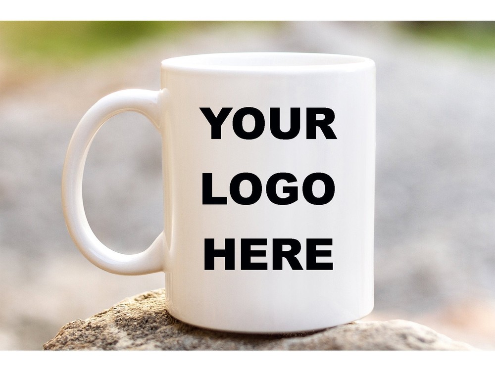 Custom Logo Mugs Custom Text Mug Custom Text Gift Personalised Gift Customised