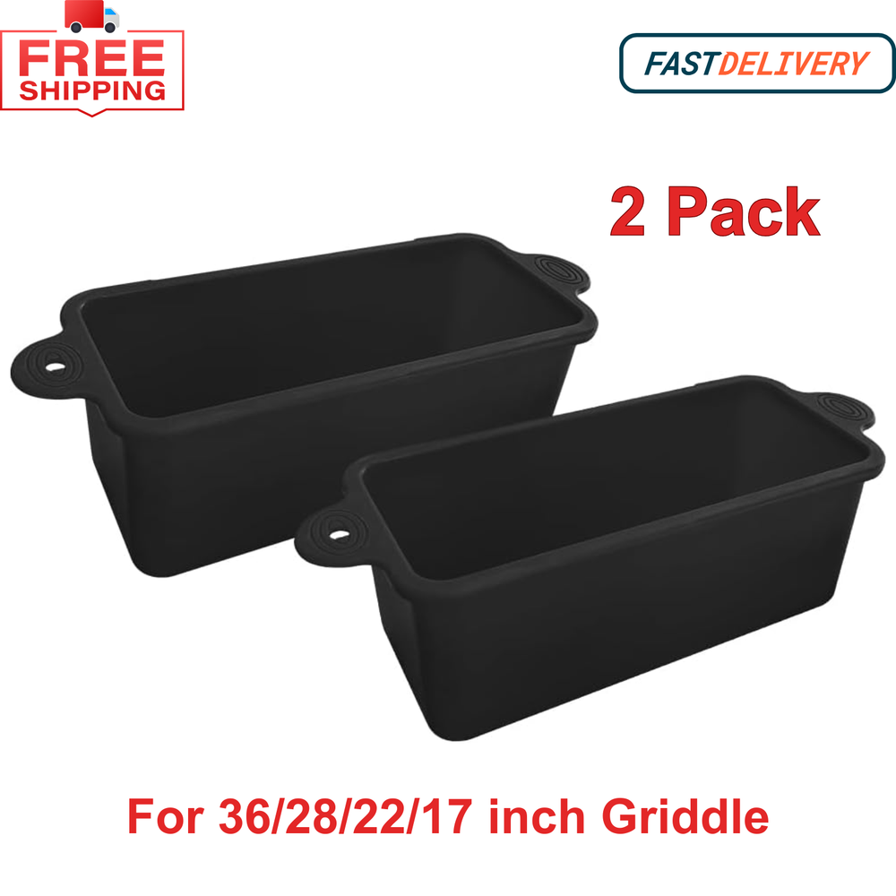 Blackstone Silicone Grease Cup Liners 2 Pack for 36 28 22 17 Inch Griddles Reusable