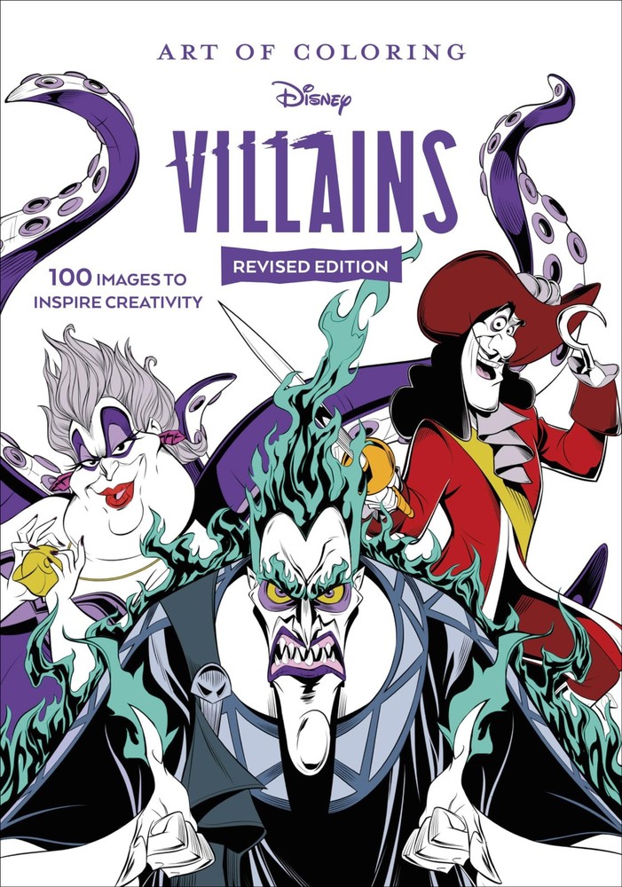 Color & Relax with Disney Villains Coloring Book - Paperback Edition by Disney  