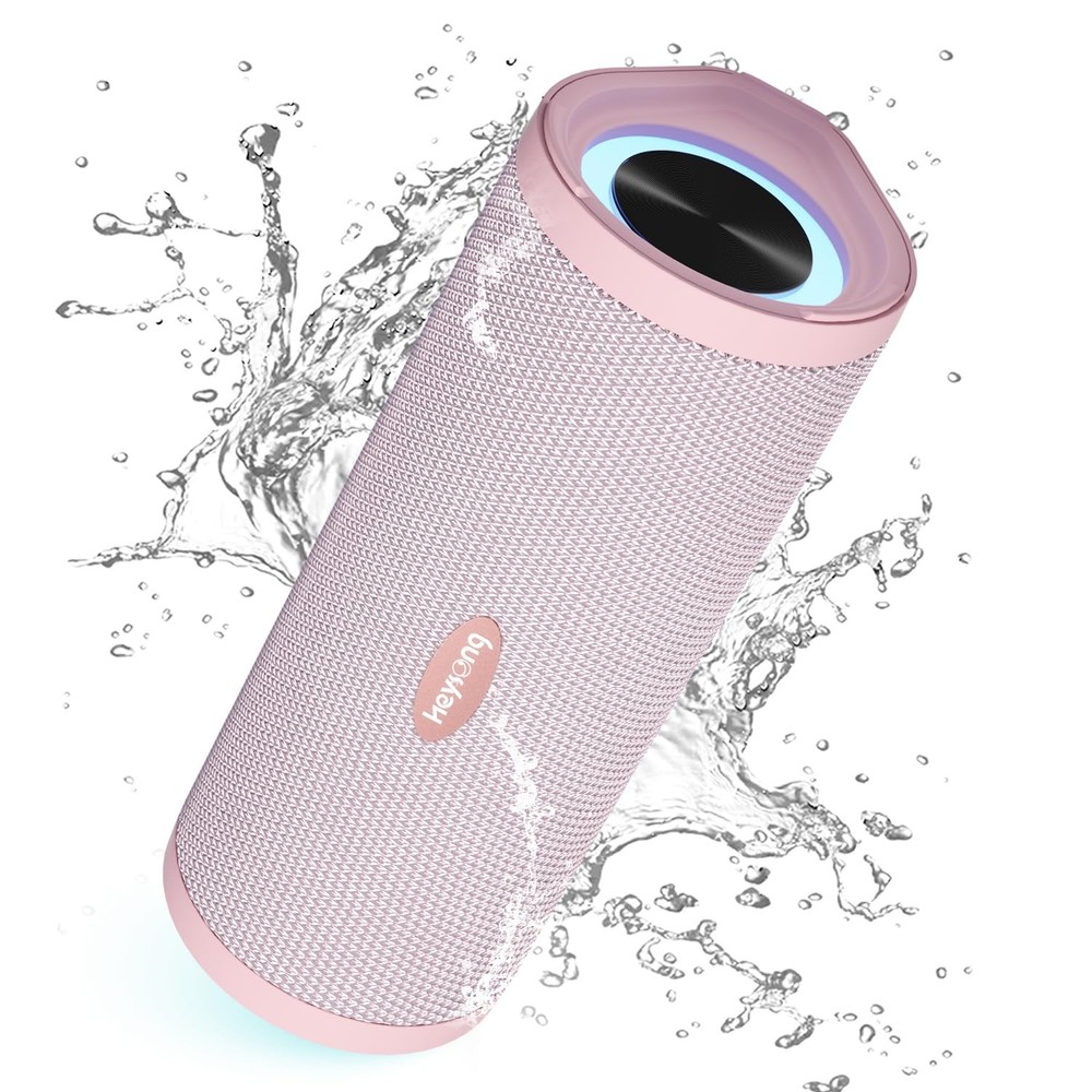 Waterproof Portable Bluetooth Speaker with Deep Bass for Shower Use
