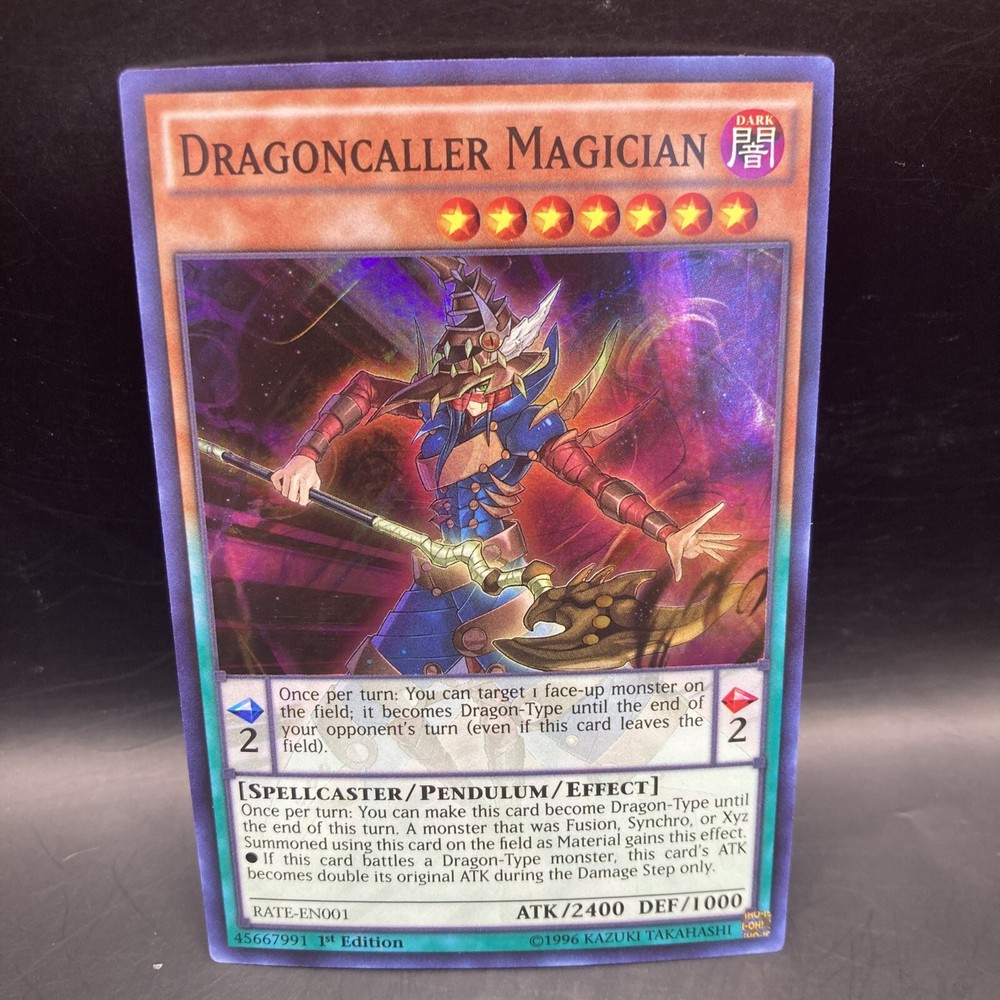Dragoncaller Magician RATE-EN001 1st Edition Raging Tempest Ultra Rare