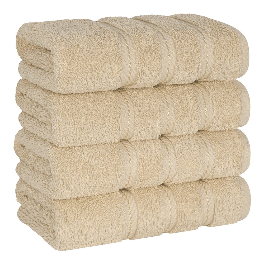 Luxury Hand Towels for Bathroom, 100% Cotton Turkish 4 Piece Hand Towel Set, ...