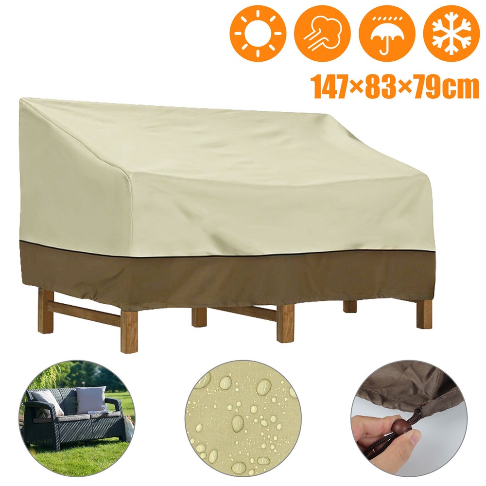 Outdoor Bench Cover Heavy Duty 2-Seater for Patio Loveseat Furniture Waterproof