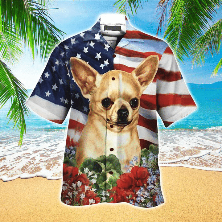 Chihuahua 3D hawaiian Shirt for Men women Chihuahua Clothing Custom of Chihuahua