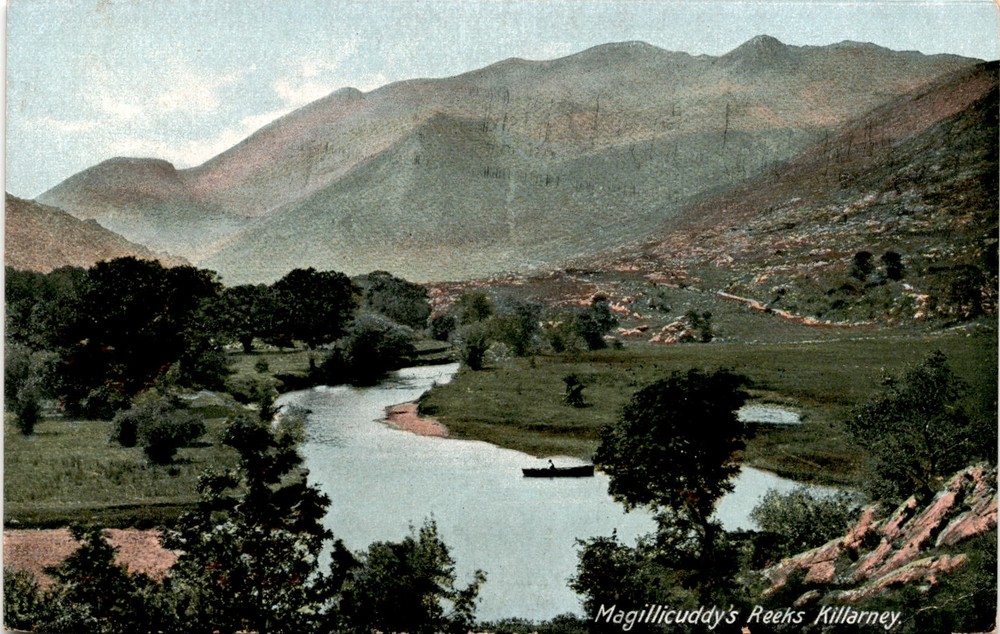 Magillicuddy's Reeks, Killarney, United States, Japan, Spain. Postcard