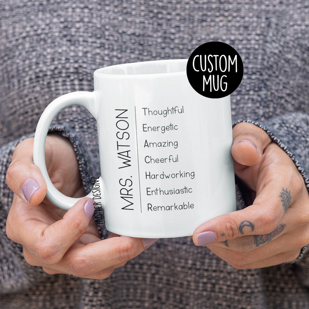 Teacher Mentor Gift Personalized Mug Teacher Mug End Of Year Teacher Gift