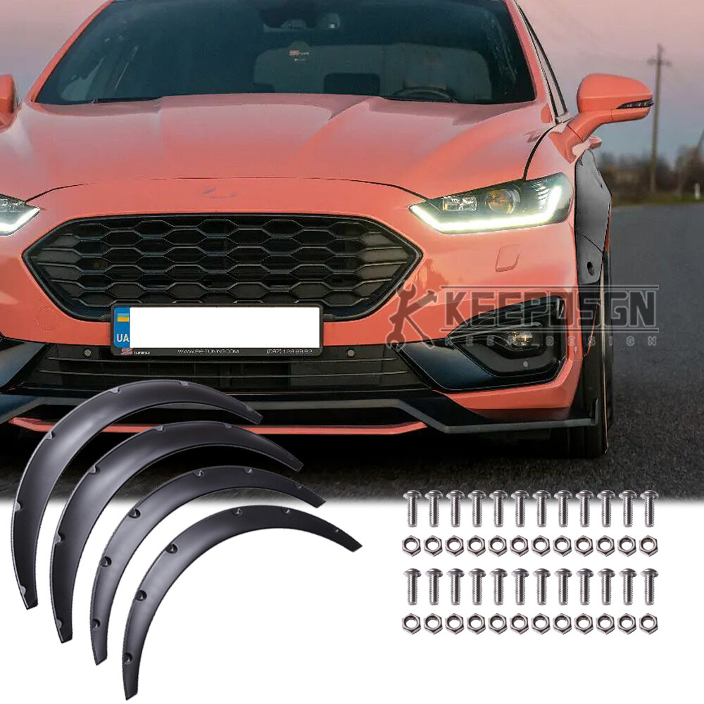 Wheel Extra Fender Flares Parts Wide Body Kit Arches Matte for Ford Mondeo Sedan