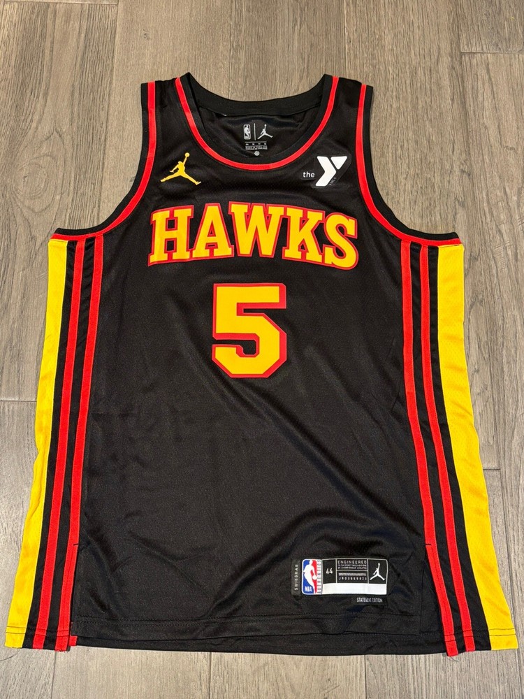 Dyson Daniels Atlanta Hawks Statement Jersey Size 44 Medium NBA Fan Gear