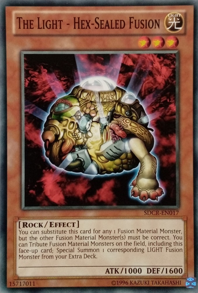 SDCR-EN017 THE LIGHT - HEX SEALED FUSION COMMON MIXED ED YuGiOh CARD