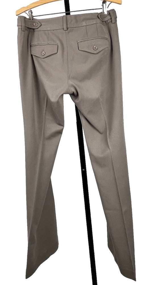 Express Pants Columnist Dress Slacks 6 R Boot Cut Brown Pockets Stretch Career