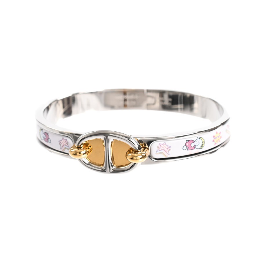 Hermes Mini Clic Chaine dAncre Bangle in Baby Pink SA 339201