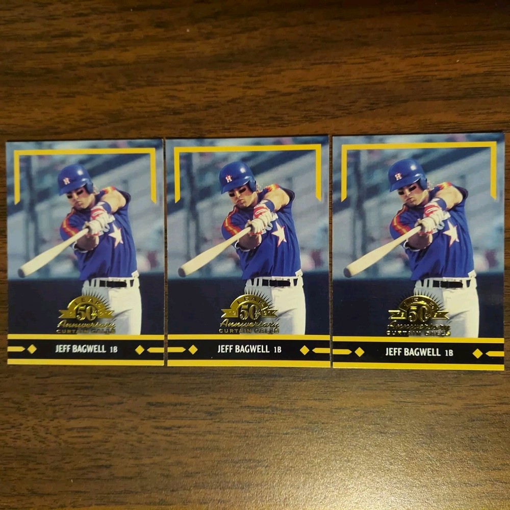 Jeff Bagwell Astros Leaf Black Gold 50th Rookie Card #149 RC