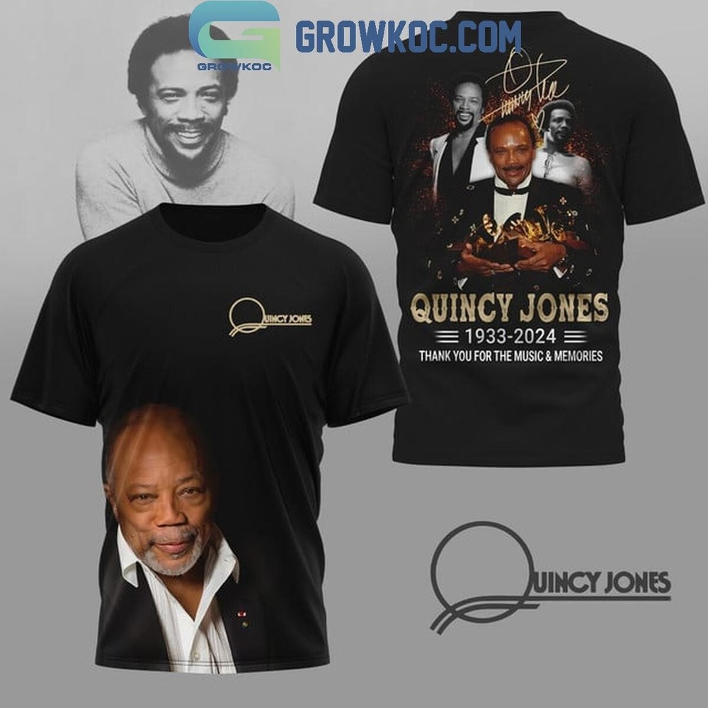 Quincy Jones 1933-2024 Thank You For The Music And Memories T-Shirt 3D