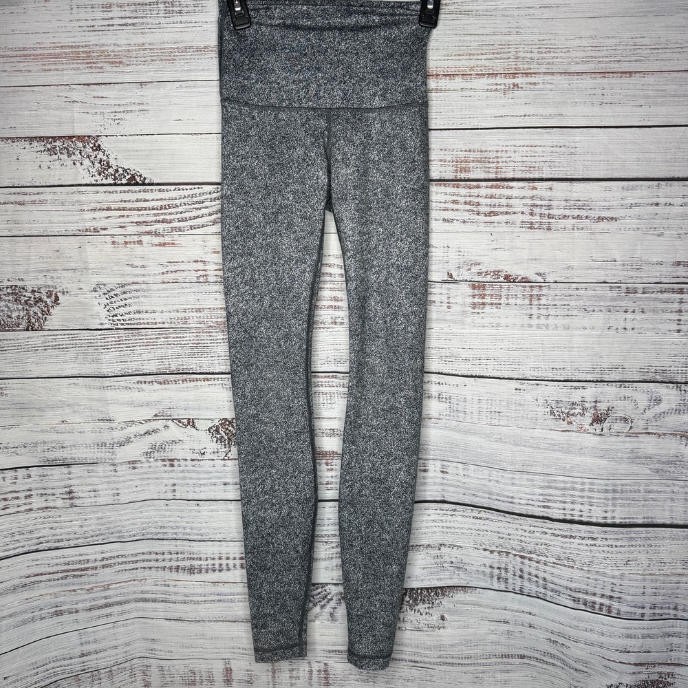 Lululemon Align Full Length Black White Athletic Pants Size 4