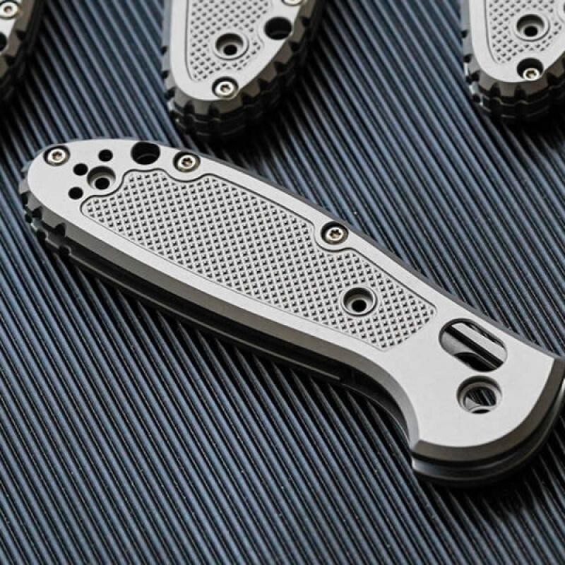 1 Pair Custom Made Titanium Alloy Handle Scales for Benchmade Griptilian 556