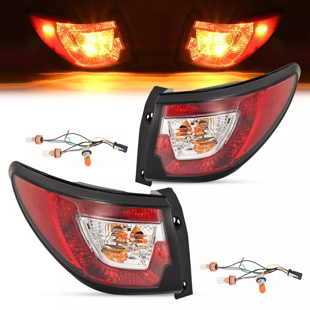 Left Right Outer Tail Light Brake Lamp For Chevy Traverse 2013-2017 W/ Bulbs