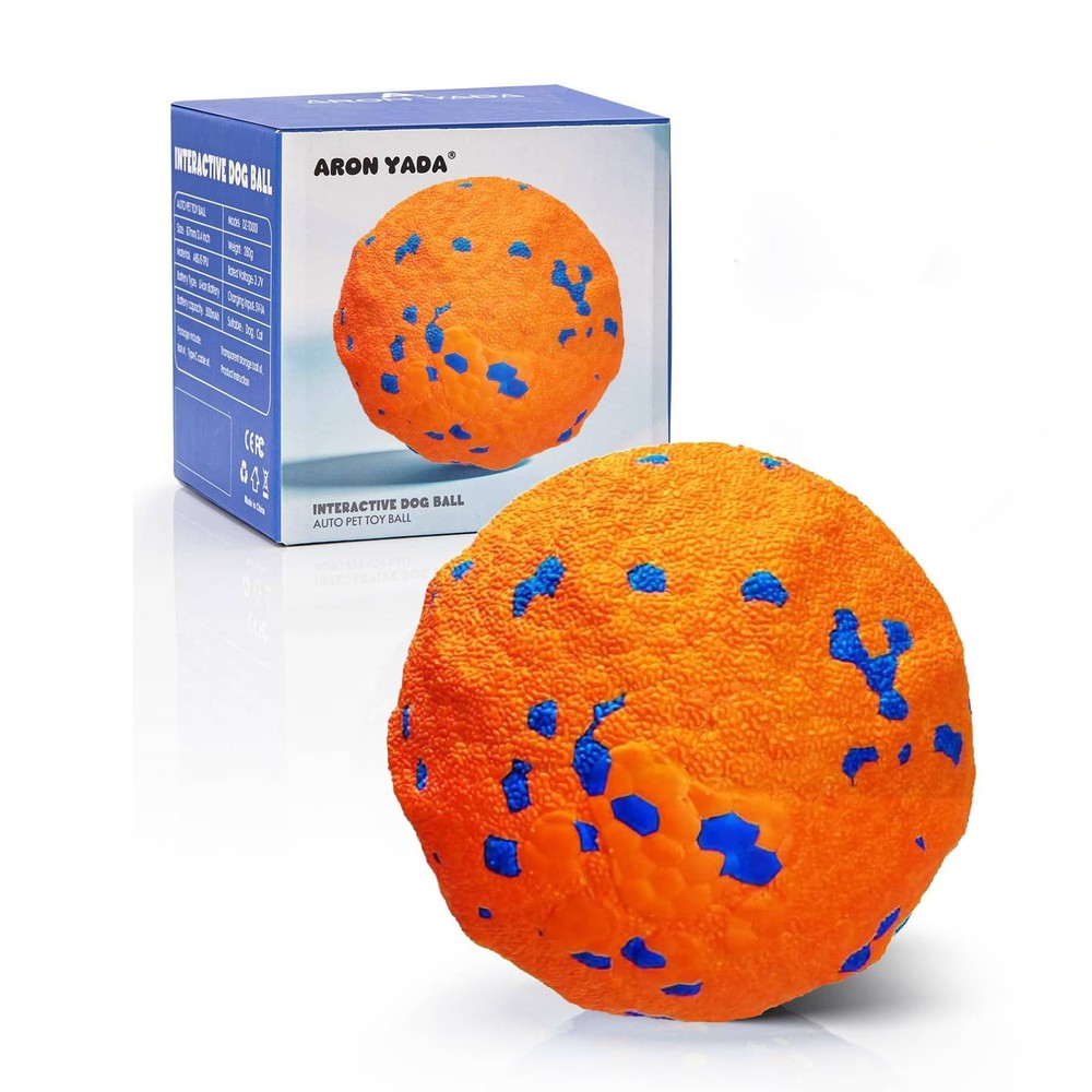 Smart Motion Activated Dog Ball Toy 2 Modes Automatic Rolling USB Rechargeable