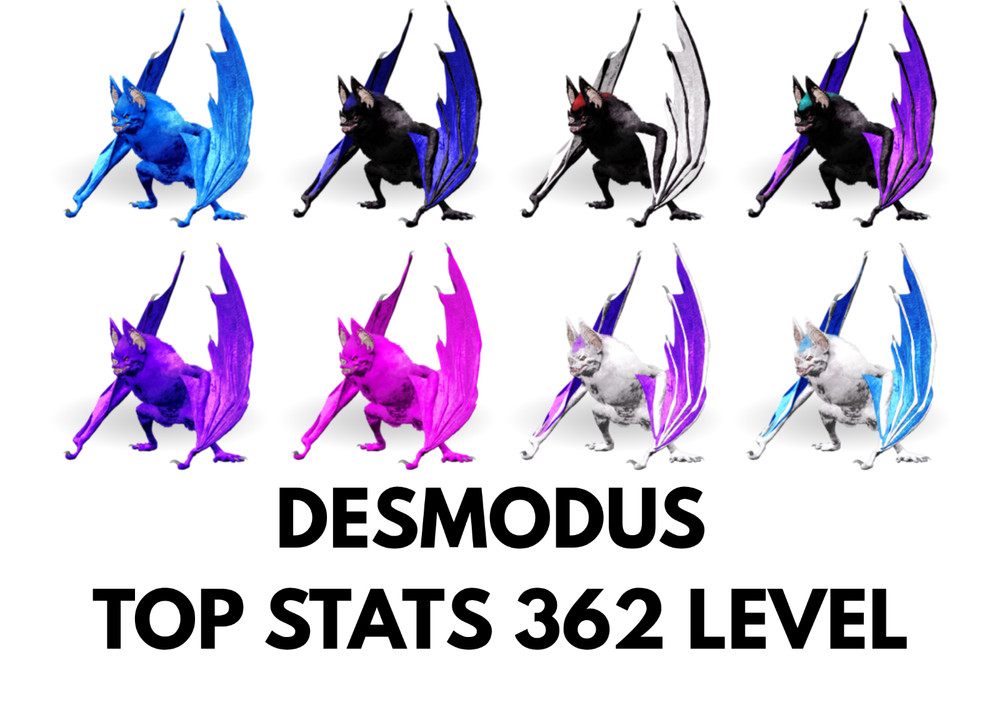 Desmodus TOP STATS Clone Ark Survival Ascended Official PVE