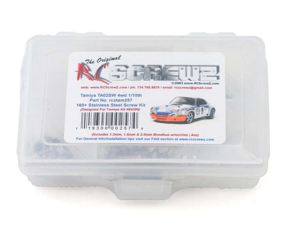 Tamiya TA-02SW 1/10 4WD Stainless Steel RC Screw Kit RCZTAM257
