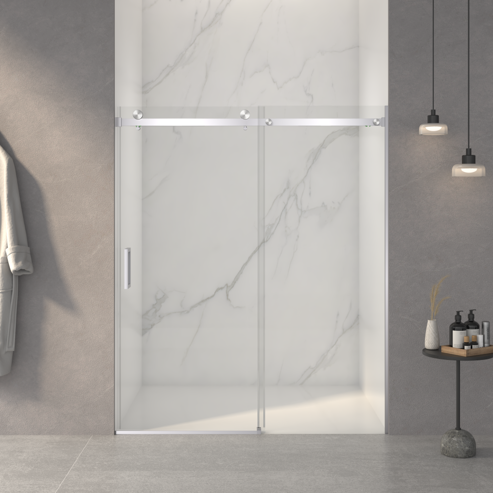 Sliding Shower Door W 8mm Tempered Glass Shower Enclosure