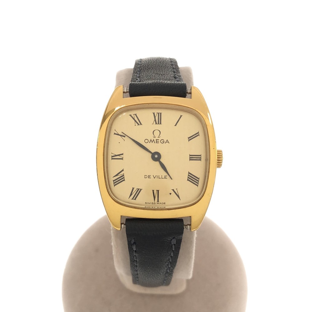 Omega De Ville Hand-Wound Square Gold Dial Watch 511.0531 Cal.625