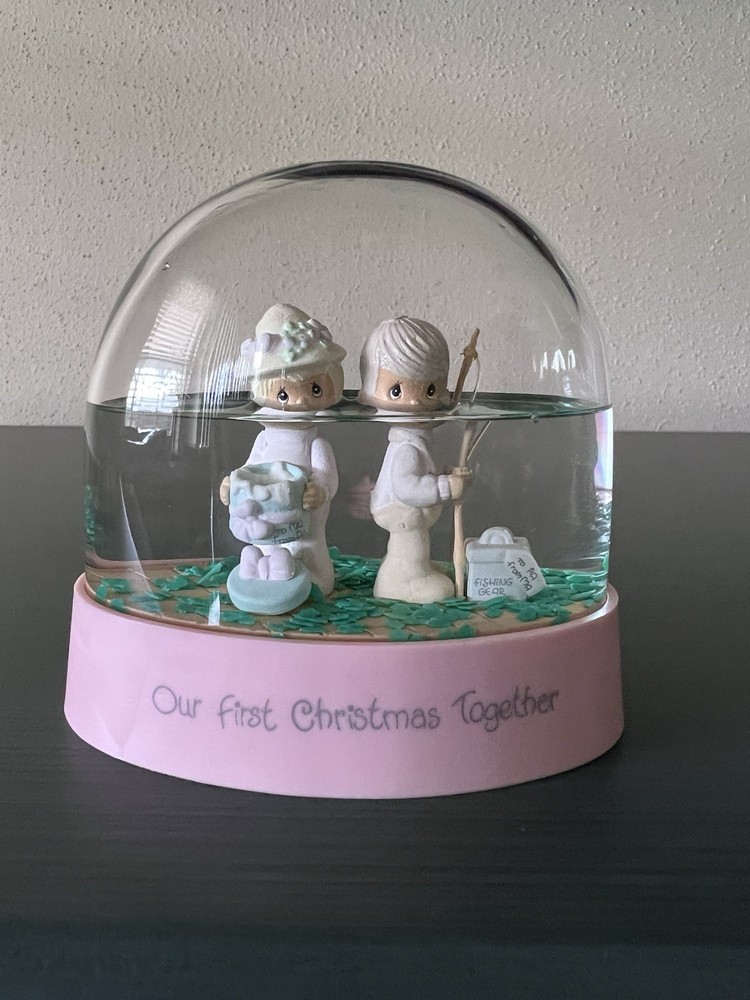 Precious Moments Our First Christmas Snow Globe Keepsake