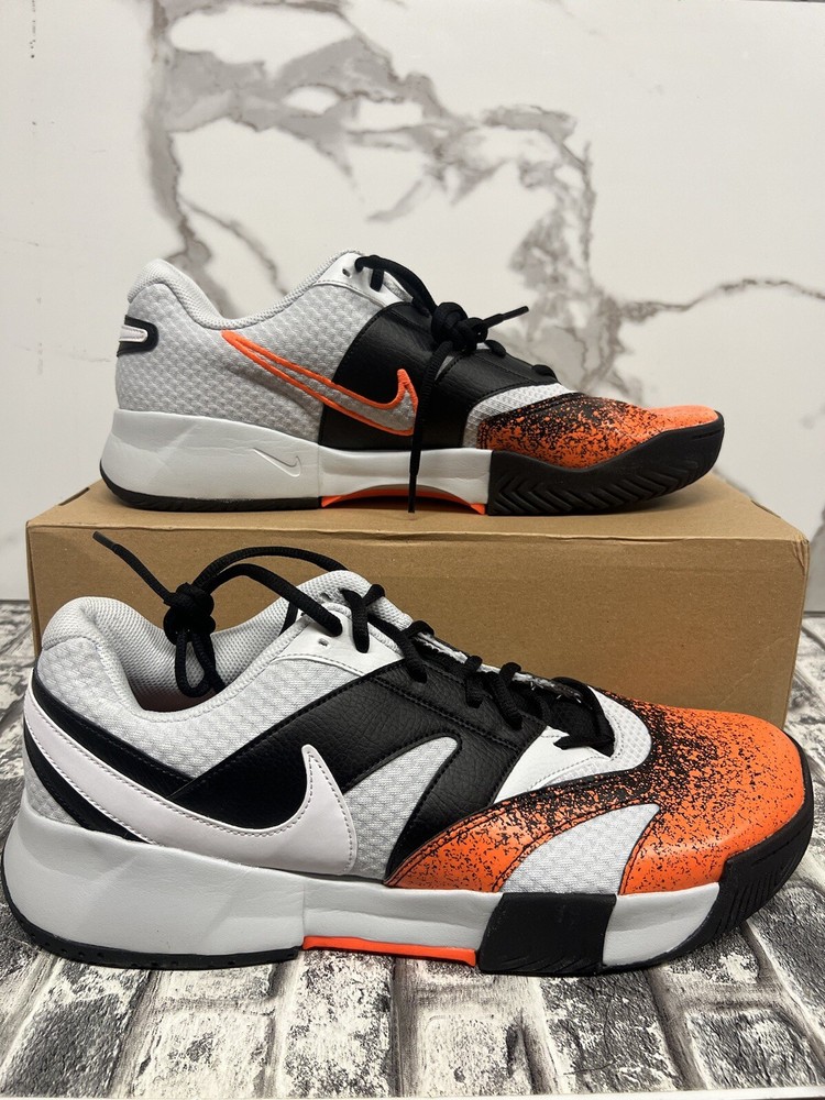 Nike Court Lite 4 PRM Men's Size 14 Orange White Tennis Shoes FQ8718 002