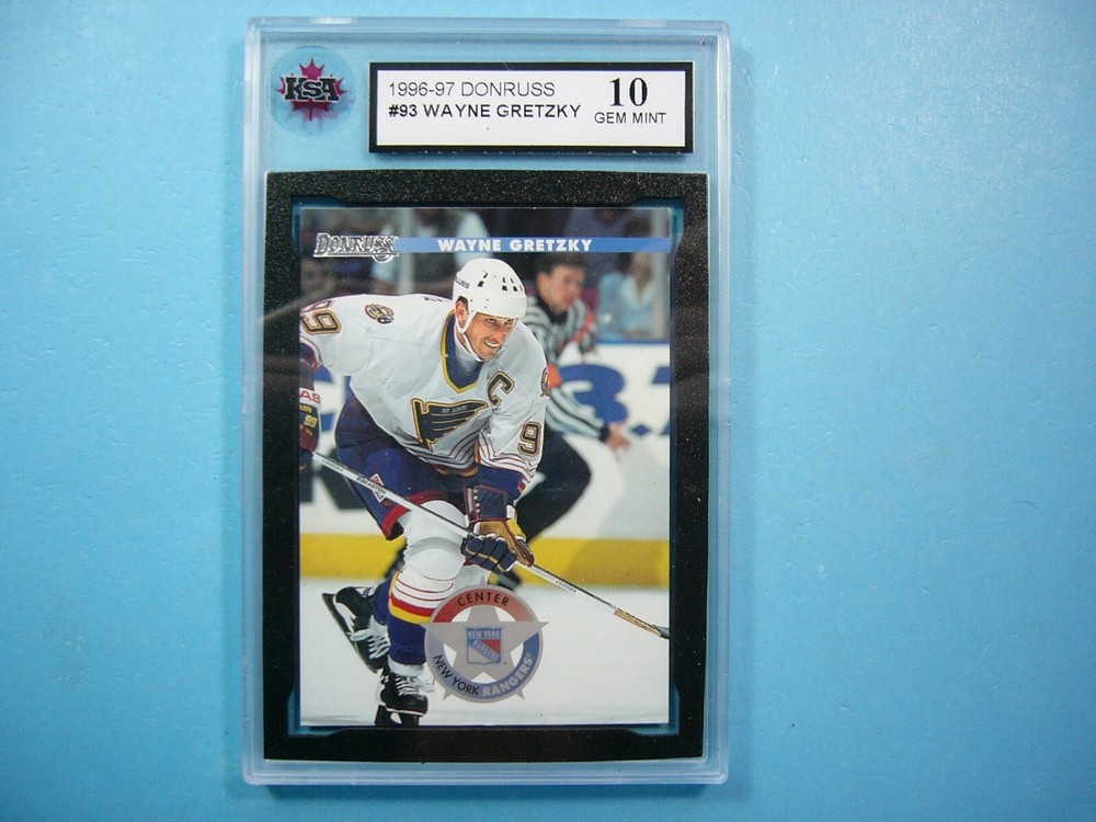 1996/97 LEAF DONRUSS NHL HOCKEY CARD #93 WAYNE GRETZKY KSA 10 GEM MINT SHARP+