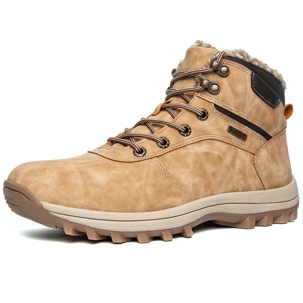 Men's cotton casual shoes and cashmere hiking boots