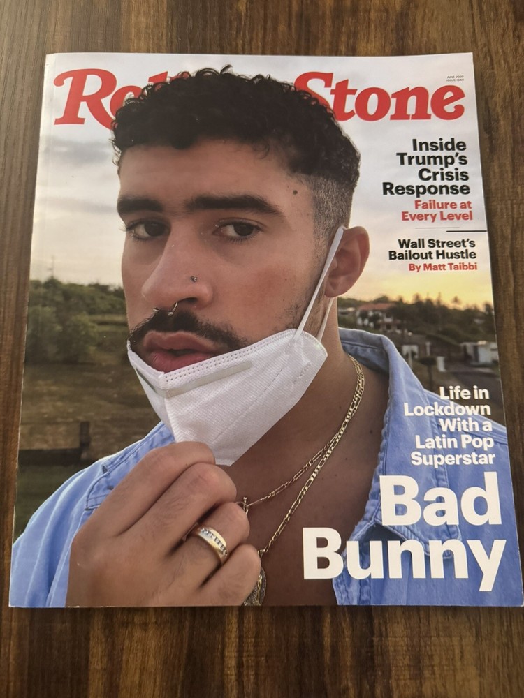 ROLLING STONE MAGAZINE: Bad Bunny On The Cover; June 2020 Issue 1340